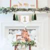 1st Greenery High Chair Banner - Green Tones Yarn Tassel Garland, Nature Green 1st Birthday, Olive GreenCake Smash Garland, Neutral Birthday (Green 1st Tassel) view 3