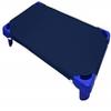 Poly Cotton Daycare Cot Sheets for Toddler 12 Pieces Daycare Preschool Cot Sheets (23 x 40) Inches - Pre-School Cot Sheets - Cot Bed Fitted Sheet - Indigo Blue view 1