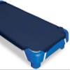 Poly Cotton Daycare Cot Sheets for Toddler 12 Pieces Daycare Preschool Cot Sheets (23 x 40) Inches - Pre-School Cot Sheets - Cot Bed Fitted Sheet - Indigo Blue view 4