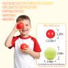 GUESVOT Soft Play Ball Pit Balls - Crush Proof Plastic Balls for Ball Pit Pack of 100pcs Set for Toddlers Ball Pool Playtent Tunnels with Reusable Storage Bag - 2.16 Inch (Pear Blue+Red) view 2
