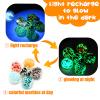 16 PCS Marbles for Kids, Upgraded Glow in The Dark Marbles, Marble Run Games and Accessories for Boys and Girls, Beautiful Glass Marble Bulks for Home Decoration view 4