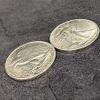 blue-ther Magnetic Walking Liberty Half Dollar (Super Strong, Brass) Magic Tricks Coin Magic Close up Illusions Gimmicks Props view 3