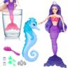 BETTINA Color Change Mermaid Doll Playset, Mermaid Princess Doll with Color-Changing Tail, Mermaid Toys with Seahorse & Accessories, Purple Hair view 1