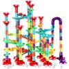 Yihurlm 197Pcs Marble Track,Marble Maze Game Construction Building Blocks Toys for Kids,Marble Track Game Educational Learning Toy for Boys Girls Birthday Gifts(147 Parts+ 50 Glass Marbles) view 1
