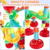 Yihurlm 197Pcs Marble Track,Marble Maze Game Construction Building Blocks Toys for Kids,Marble Track Game Educational Learning Toy for Boys Girls Birthday Gifts(147 Parts+ 50 Glass Marbles) view 4