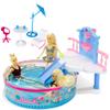 Glam Deluxe Doll Pool Playset with 7 Pcs Accessories, Fits 12 Inch Dolls, Kids Gifts for 3 to 8 Year Olds Girls, Bath Toys for Toddlers, Birthday & Xmas Gift for Girls & Kids Aged 3+ view 1