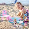 Glam Deluxe Doll Pool Playset with 7 Pcs Accessories, Fits 12 Inch Dolls, Kids Gifts for 3 to 8 Year Olds Girls, Bath Toys for Toddlers, Birthday & Xmas Gift for Girls & Kids Aged 3+ view 3