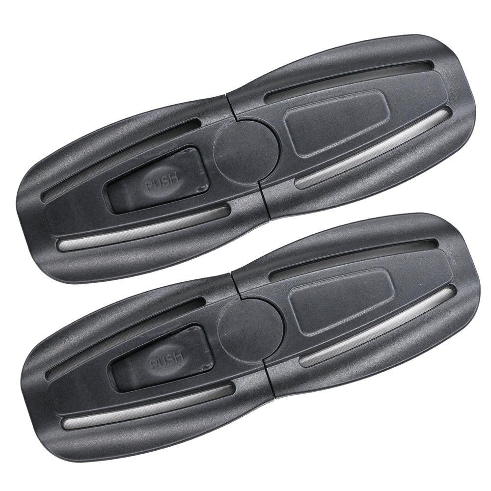 2 Pack Universal Child Seat Chest Harness Clip and Baby Seat Safety Belt Clip Buckle Universal Replacement for Kids Trend Adjustable Guard (Black)