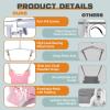 2-in-1 Baby Jumper & Swing - Foldable Stand, Stable Toddler Swing Set for Indoor & Outdoor Use (Pink) view 4