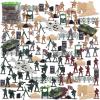 3 otters 250PCS Army Men Military Set, Action Figures with Army Accessories, Christmas Stocking Stuffers for Kids Ages 3 and up view 1