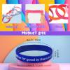 Estune 120 Pcs Bible Verses Bracelets Motivational Quote Rubber Wristbands Christian Religious Silicone Bracelet Inspirational Silicone Wristbands for Unisex Men Women Party (Rustic Color) view 3