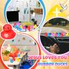 Deekin 30 Pcs Jesus Loves You Rubber Ducks Bulk Multicolor Easter Rubber Ducks for Pool Religious Party Favors Birthday Gifts Church Reward (2.2 Inch) view 3