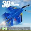 crohorizon Remote Control Airplane for Kids, 2 Channels Foam RC Planes Jet Wireless Toy,Hobby RC Glider Aircraft for Beginners Teen Boys Girls Adult Blue view 3