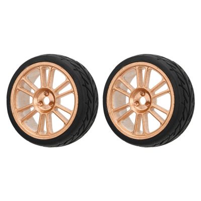 2Pcs RC Car Tires, Rc Car Tire Rim Wheel Cover Wheel Rims Nylon Oil Injected Rubber Tire Replacement RC Tires Rubber RC Cars Wheels and Tires RC Wheels for ZD Racing 1/16 S16 EX16 RC Car Upgarde Parts