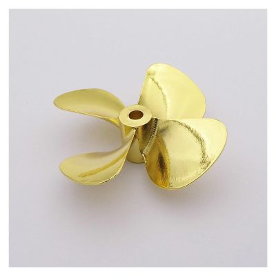 1x RC Boat Model Metal Propeller 4-Blades 4mm Shaft Right Left Hand 55mm 60mm for RC Boat Fishing Bait Tug Marine Cruise ROV (Color : D60mm Right Hand, Size : 1)