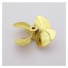 1x RC Boat Model Metal Propeller 4-Blades 4mm Shaft Right Left Hand 55mm 60mm for RC Boat Fishing Bait Tug Marine Cruise ROV (Color : D60mm Right Hand, Size : 1) view 1