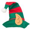 Ankelesz Santa Hat Christmas Elf Hat with Attached Ears Green and Red,Christmas Hat for Kids and adult view 1