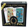 12 Sets (24 Decks) of DA VINCI Fiori, Italian 100% Plastic Playing Cards, 2-Deck Bridge Size Regular Index Set, with Hard Shell Case & Cut Cards view 1
