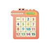 shenhailan Dementia Activities for Seniors, Slide Number Puzzle Travel Game Gifts for Dementia Patients (Number, Red) 99-4 view 1