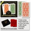 12 Sets (24 Decks) of DA VINCI Venezia, Italian 100% Plastic Playing Cards, 2-Deck Bridge Size Regular Index Set, with Hard Shell Case & Cut Cards view 2
