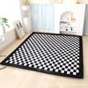 Dmkjdzsw Play Crawling mat for Nursery Baby, Extra Soft Activity Floor Mat for Kids Playroom Bedroom-Black and White grid-80 * 200cm view 1