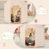INFANS Kids Play Tent with Washable Mat, Anti-Trip Large Playhouse Toys with 2 Doors for Children Boys Girls, Indoor Outdoor Princess Tents Castle for Toddlers view 2