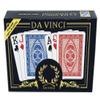 12 Sets (24 Decks) of DA VINCI Ruote, Italian 100% Plastic Playing Cards, 2-Deck Poker Size Jumbo Index Set (Large Print), with Hard Shell Case & Cut Cards view 1