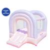 Bounceland Daydreamer Cotton Candy Bounce House [NO Blower], Pastel Bouncer with Slide, 8.9 ft L x 7.2 ft W x 6.7 ft H, Basketball Hoop, 30 Pastel Plastic Balls, Trendy Bouncer for Kids view 2