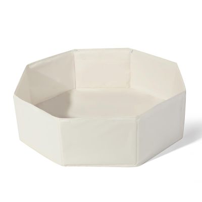 Foldable Ball Pits for Kids and Pets - Versatile Toddler Pool and Cat Ball Pit with Basketball Hoop - Perfectly for Girls Boys Indoor Outdoor- Easy to Assemble and Storage(Balls Not Include) Beige