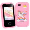Kids Smart Phone Gifts Toys for Girls Boys Age 3-8,Toddler Learning Toys with Educational Games, 3 4 5 7 8 9 6 8 9 Year Old Girl Birthday Gift Ideas-Pink view 1