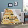 Artsadd Personalized Baby Blanket with Name for Girls Boys, Custom Construction Nursery Throw Blankets for Kids Children Toddler Newborn Customized Name Blanket for Birthday 40"x50" view 3