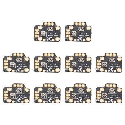 10pcs Gamepad Joystick 3D Analog Stick Drift Fix Mod for for Universal Thumb Joystick Drift Repair Board, Controller Analog Stick Drift Repair Tools (Black)