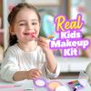 ULOVEME Kids Washable Makeup Kit for Girls 4-6 with Small Coin Purse(5.5x5.25in) - Real, Non Toxic Make Up Toy Gift- Umicorn Gift Set (Purple Coin Purse) view 2