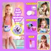 ULOVEME Kids Washable Makeup Kit for Girls 4-6 with Small Coin Purse(5.5x5.25in) - Real, Non Toxic Make Up Toy Gift- Umicorn Gift Set (Purple Coin Purse) view 4