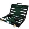 Backgammon Set - Classic Board Game with Premium Leather Case - Portable Travel Strategy Backgammon Game Set for Adults, Kids - Suitable as (15inch, Black) view 1