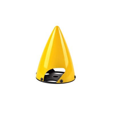 RC Spinner 5inch/3.5inch/3inch/2.75inch Carbon Fiber Spinner 2 Blade with Anodized Aluminium Back Plate for Gas RC Plane (Yellow,3inch)