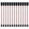 15pcs 3-pin Servo Extension Cable Cord 15cm Male to Female RC JR Servo Extension Cord Wire Connectors for Servo Extension Connection Control Board Remote Control Parts view 1