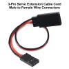 15pcs 3-pin Servo Extension Cable Cord 15cm Male to Female RC JR Servo Extension Cord Wire Connectors for Servo Extension Connection Control Board Remote Control Parts view 3