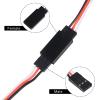 15pcs 3-pin Servo Extension Cable Cord 15cm Male to Female RC JR Servo Extension Cord Wire Connectors for Servo Extension Connection Control Board Remote Control Parts view 4