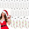 Remuuly 24 Pcs Christmas Light Necklace Bright Light up Bulb Necklace, Christmas Jewelry LED Mini Bulbs for Women Men Ugly Party Favors Birthday Xmas Accessories view 1
