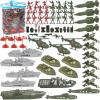 3 otters 360PCS Army Men Military Set, Army Men Toy Soldiers Plastic Military Figures Aircraft Carrier Warships Submarines and Other Accessories for Kids, for Toddler Kids Boys Ages 3+ view 1