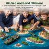 3 otters 360PCS Army Men Military Set, Army Men Toy Soldiers Plastic Military Figures Aircraft Carrier Warships Submarines and Other Accessories for Kids, for Toddler Kids Boys Ages 3+ view 3