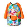 Kids Art Smocks Water Proof Painting Apron Smock Girls Boys Long Sleeve Knee Length Artist Smock (Orange, 6-9 Years) view 1