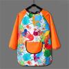 Kids Art Smocks Water Proof Painting Apron Smock Girls Boys Long Sleeve Knee Length Artist Smock (Orange, 6-9 Years) view 3