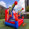 Vinfgoes Inflatable Basketball Hoop Shot Inflatable Basketball Game with 2 Hoops 4 Balls, Air Blower, for Parties, Events, and Outdoor Gatherings view 4