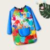 Kids Art Smocks Water Proof Painting Apron Smock Girls Boys Long Sleeve Knee Length Artist Smock (Blue, 3-6 Years) view 2