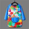 Kids Art Smocks Water Proof Painting Apron Smock Girls Boys Long Sleeve Knee Length Artist Smock (Blue, 3-6 Years) view 3
