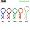 AMK 100Pcs 1/10 RC Body Clips SCX10 Pull Tabs 8.3mm Steel Crawler Shell R Pins for Axial Capra Wraith Ryft TRX6 HSP HPI Redcat Gen7 CC01 SMT Spare TRX4 Upgrades (10.5mm) view 3