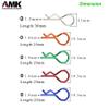 AMK 100Pcs 1/10 RC Body Clips SCX10 Pull Tabs 8.3mm Steel Crawler Shell R Pins for Axial Capra Wraith Ryft TRX6 HSP HPI Redcat Gen7 CC01 SMT Spare TRX4 Upgrades (10.5mm) view 4