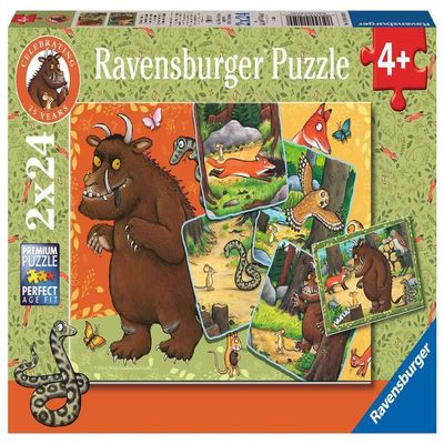 Ravensburger Kinderpuzzle 12001050 - Grffelo im Wald - 2x24 Teile Grffelo Puzzle fr Kinder ab 4 Jahren